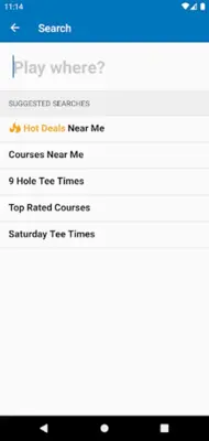 GolfNow android App screenshot 2